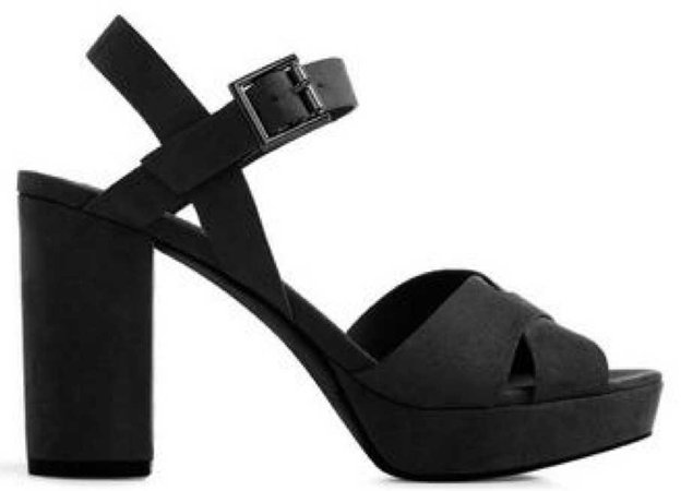 primark platform sandal heel black