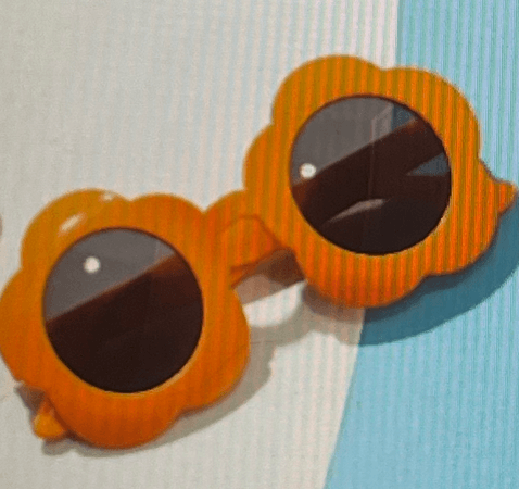 orange flower sunglasses