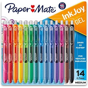 Amazon.com: Paper Mate Gel Pens InkJoy Pens, Medium Point, Assorted, 14 Count : Everything Else