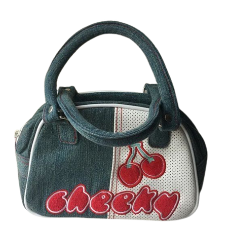 Cheeky Cherry Denim Handbag