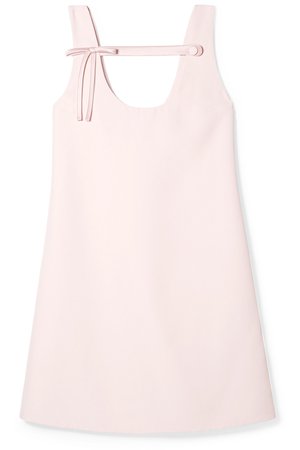 Prada | Bow-detailed cady mini dress | NET-A-PORTER.COM