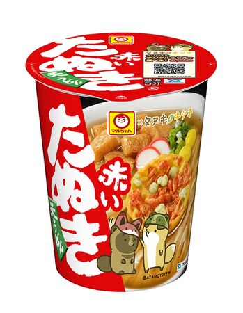 Toyo Suisan "Raccoon and Fox" Collaboration! Seven-limited "Maru-chan red raccoon tempura udon" noodle