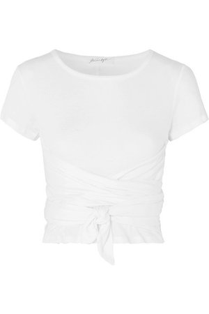 The Line By K | Jeanne T-Shirt aus Baumwoll-Jersey mit Knotendetail | NET-A-PORTER.COM