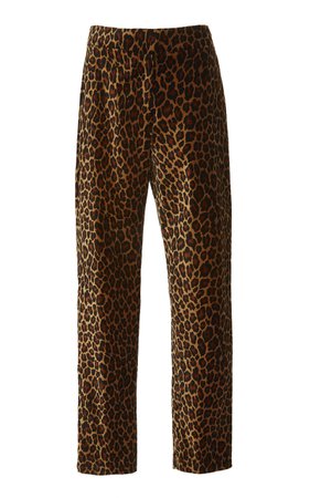 Harrison Leopard-Print Straight-Leg Pants by A.L.C. | Moda Operandi