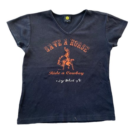 Vintage Y2K Save A Horse, Ride a Cowboy Baby... - Depop