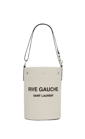 RIVE GAUCHE BUCKET BAG IN LINEN