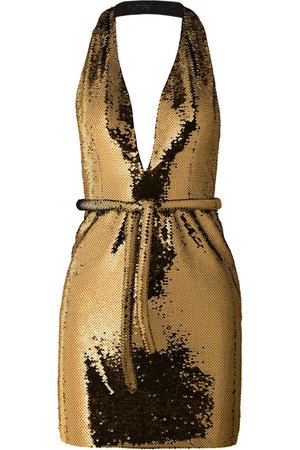 bronze sparkling dress