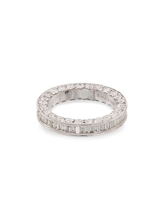 SHAY 18kt White Gold Eternity Diamond Ring - Farfetch