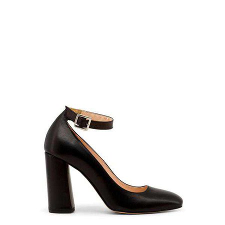 Pumps | Shop Women's Made In Italia Black Leather Ankle Strap Pumps at Fashiontage | LUCE-NAPPA_NERO-Black-36