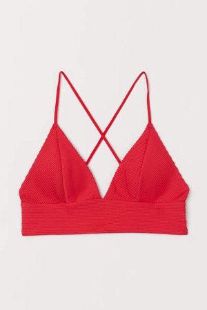 Triangle Bikini Top - Red
