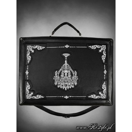 satchel bag gothic chandelier black