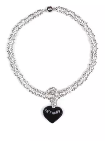JULIETTA crystal-embellished Pendant Necklace - Farfetch