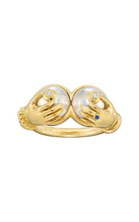 Venus 18k Yellow Gold Multi-Stone Ring By Sauer | Moda Operandi