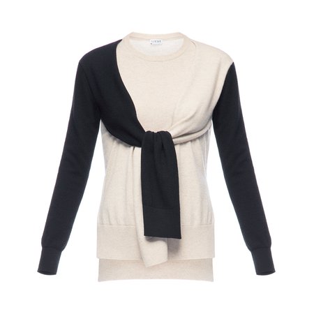 Loewe Shoulder Sleeve Sweater Black