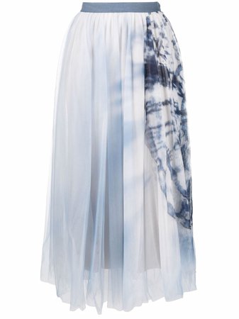 Fabiana Filippi tie-dye Style Tulle Skirt - Farfetch