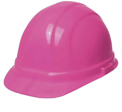 pink construction hat