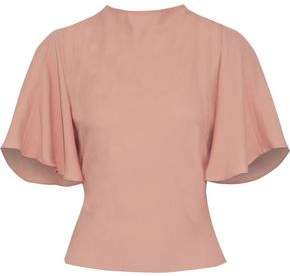 The Frida Cutout Ruched Crepe Top