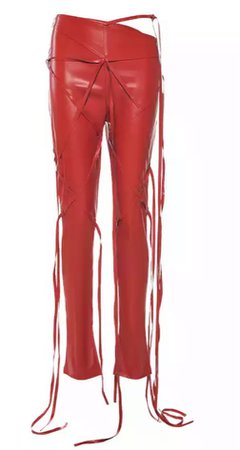 Red Leather Pants