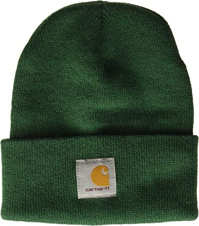 Carhartt mens Knit Cuffed Beanie Hat, North Woods, One Size US at Amazon Men’s Clothing store