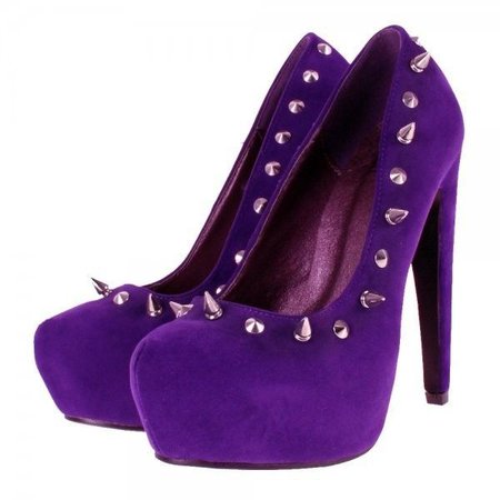 Purple Heels w/ Spikes