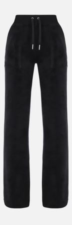 Juicy couture black velour track pant