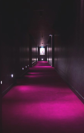 the backrooms level never ending hallway