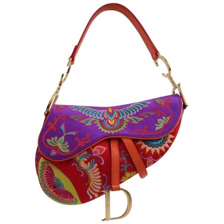 Dior colorful saddle bag