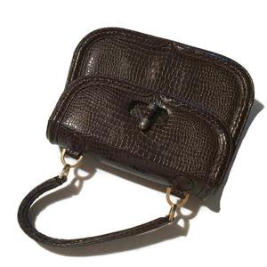 Deep Brown Lizard Skin Handbag circa 1950s Saks Fifth Avenue – Dorothea's Closet Vintage