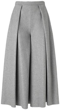 Rejina Pyo Grey Wool Calra Culottes - ShopStyle Pants