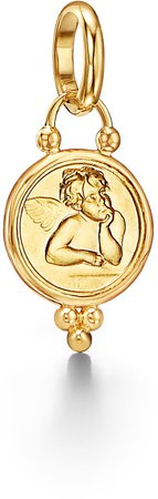 18K Gold Angel Pendant