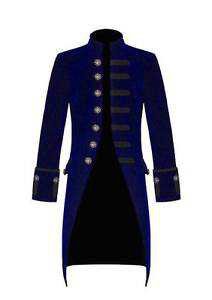 Velvet Jacket For Men Steampunk Victorian Coat Handmade Gothic Vintage EMO Coat | eBay