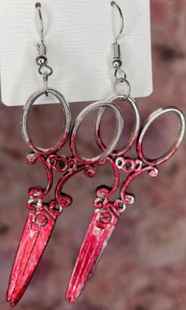 scissor earrings