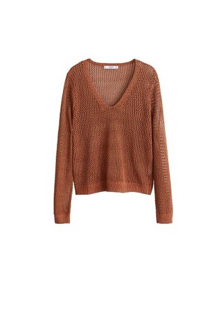 MANGO Open-knit sweater