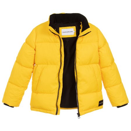 puffer jacket yellow