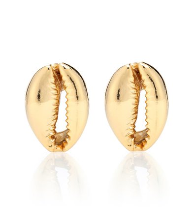 Small Puka Shell 22Kt Gold-Plated Earrings | TOHUM Design - mytheresa