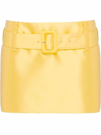 Shop Prada belted mini skirt with Express Delivery - FARFETCH
