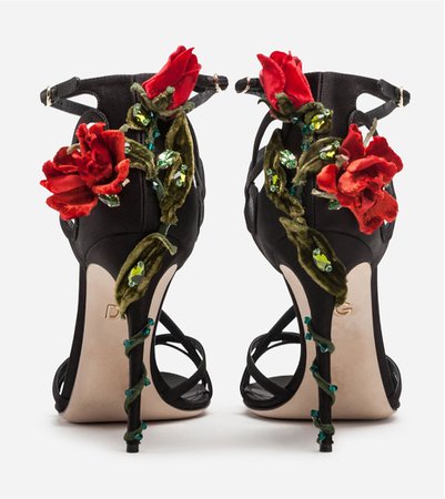 black rose heels