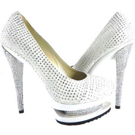offer the sale Efficient Gianmarco Lorenzi Sliver Rhinestone Pumps valuable style to you