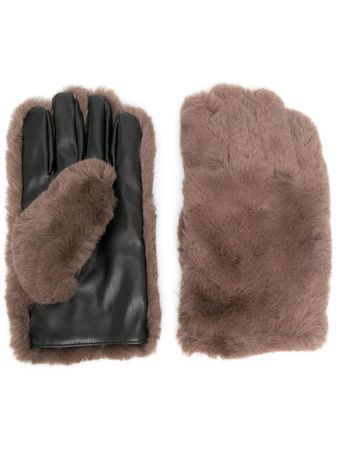 STAND STUDIO faux-fur Carmen Gloves - Farfetch