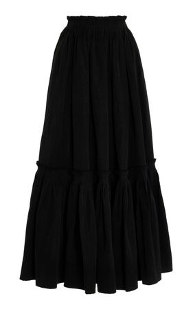 Florian Cotton-Linen Maxi Skirt By Ulla Johnson | Moda Operandi