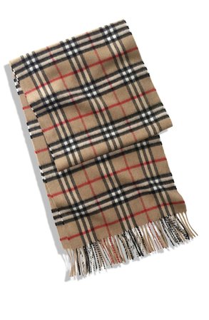 cashmere check burberry scarf