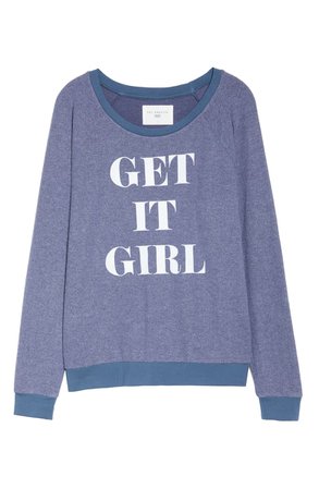Sol Angeles Get it Girl Hacci Sweatshirt | Nordstrom