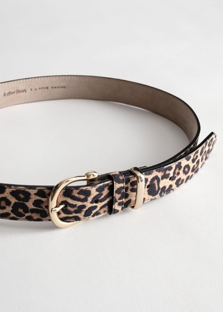 Leopard Leather Belt - Leo - Belts - & Other Stories