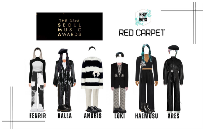 Hexy Boys Seoul Music Awards Red Carpet Outfits