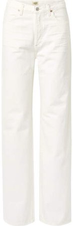 Annina High-rise Wide-leg Jeans - White
