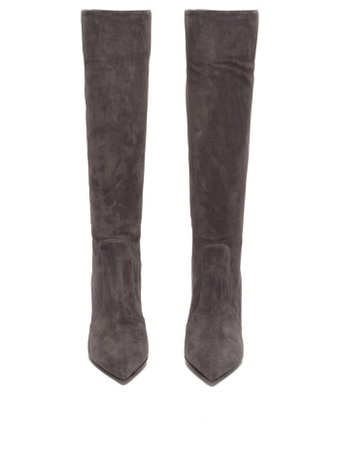 Slouchy 85 knee-high suede boots | Gianvito Rossi | MATCHESFASHION.COM US
