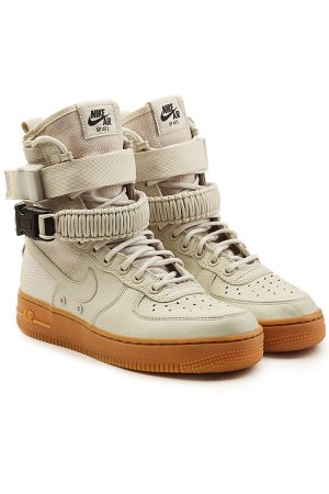SF Air Force 1 High Top Sneakers with Leather Gr. US 9