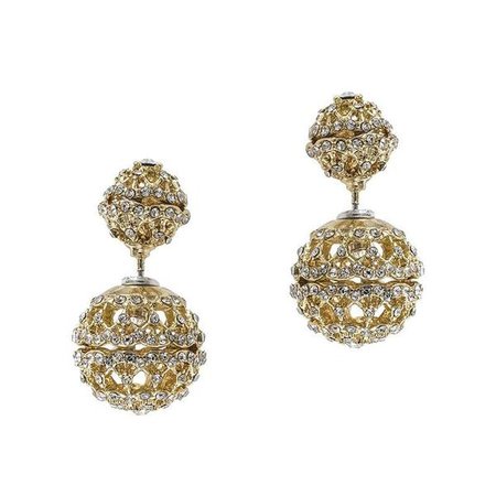 Earrings | Shop Women's Gold Crystal Earring Ring Jewelry Set at Fashiontage | E458-CLGO