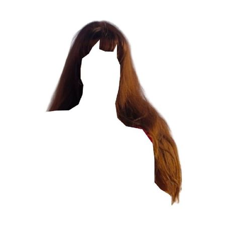 long straight red brown hair bangs