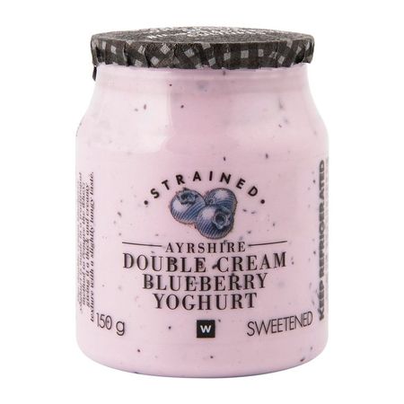 Double Cream Ayrshire Strained Blueberry Yoghurt 150 g | Woolworths.co.za